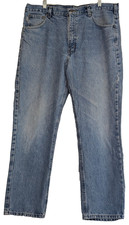 Carhartt B18 STW Men's Straight Fit Denim Jeans 38x30 Stonewash Blue Workwear