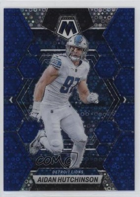 2023 Panini Mosaic No Huddle Blue Mosaic Prizm 12/75 Aidan Hutchinson #189 13lo