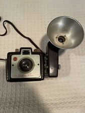 Kodak Brownie Holiday Flash Camera w/ Strap UNTESTED Vtg See Pics