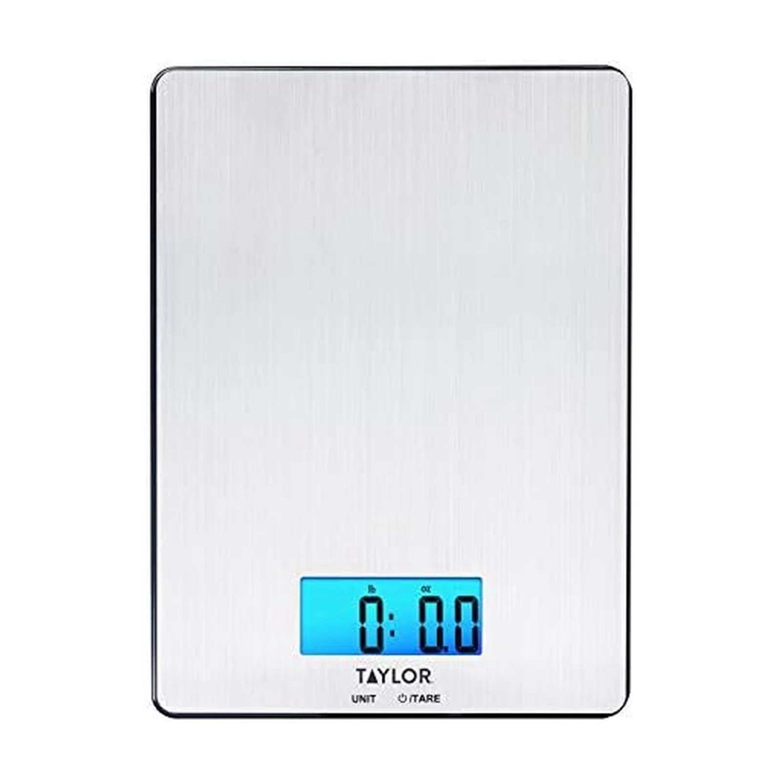 11lb Stainless Steel Digital Kitchen Scale, Ultra-Thin, Silver
