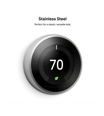 Google Nest 3rd Gen Learning Thermostat - T3007ES - STAINLESS STEEL - NEW SEALED