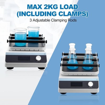 Lab Mixer Orbital Shaker Oscillator with 20mm Amplitude,Adjustable Speed Timer