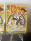 5 cards Weiss Schwarz Pixar Woody, Buzz Jessie Bullseye 002 & 003 RR Toy Story 3 — photo 2