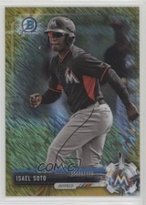 2017 Bowman Chrome Prospects Gold Shimmer Refractor 9/50 Isael Soto #BCP129 2r7
