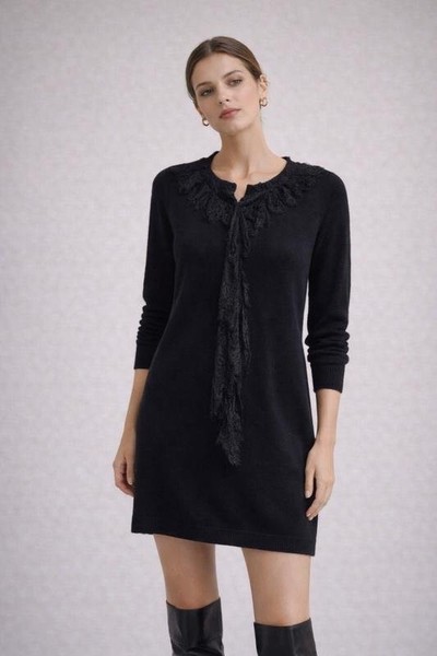 Women Love Moschino Dress Black Wool S