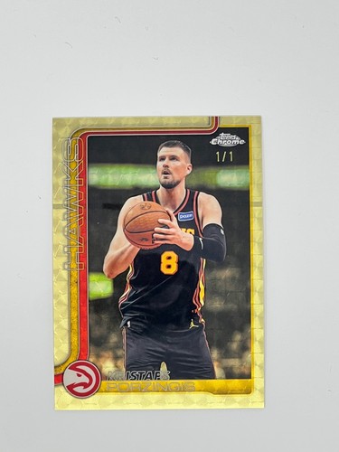 2025-26 Topps Chrome Kristaps Porzingis 1/1 Superfractor 65