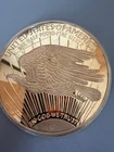 1992 Large Half Pound 8 oz .999 Fine Silver Coin Golden Eagle Washington Mint