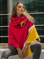 Kiya Tomlin - Chiefs Infinity Poncho - Scarf Set NWT OS $165