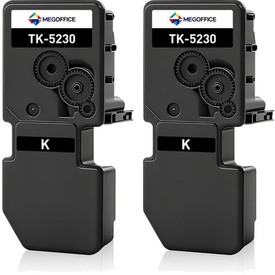 Tonerkartuschen Schwarz kompatibel für Kyocera Drucker 2er Pack 2600 Seiten