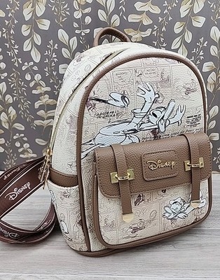 Disney Donald Duck Wondapop  11 inch Vegan Leather Mini Backpack 