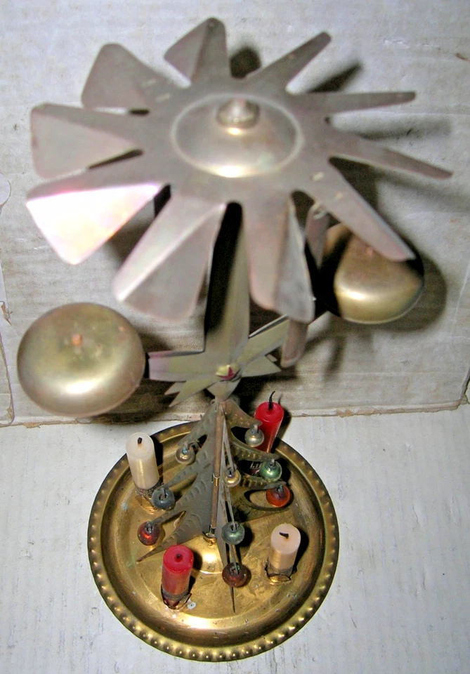 tolles altes Engelsgeläute Glockenspiel Weihnachten 50er Jahre Höhe ca. 29 cm - Bild 4 von 4