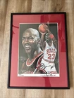Michael Jordan Autographed Bulls Limited Art Print 438/900 Artist Signed w/ COA