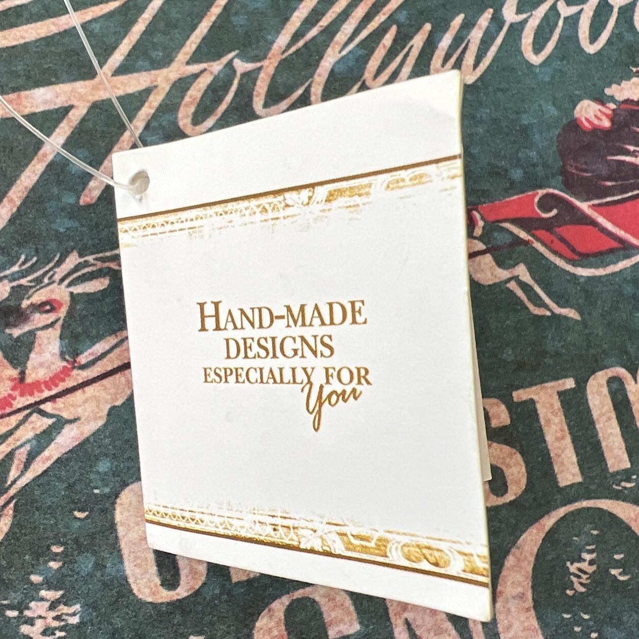 NEW RETRO WOODEN 8” GIFT BOX EMPTY  CHRISTMAS SNOW BY DOUBL-GLO FAST SHIP