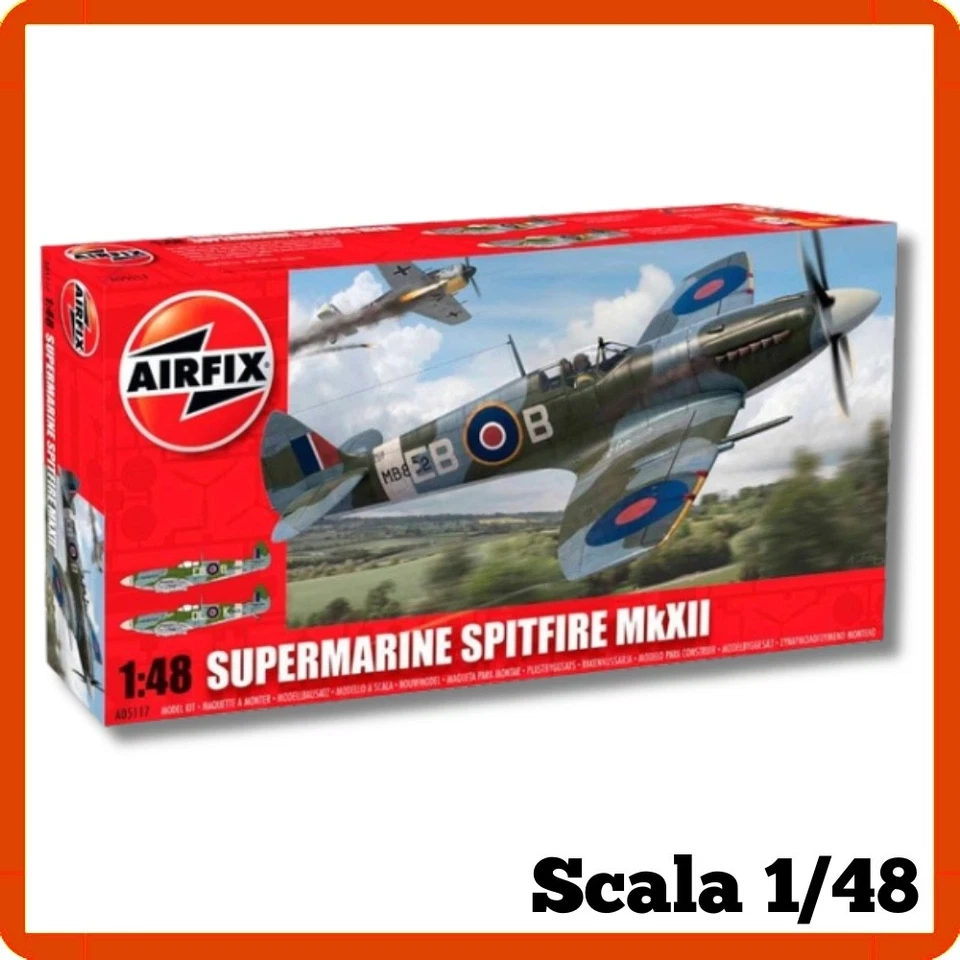 Modellismo statico aerei kit 1/48 Airfix SUPERMARINE SPITFIRE Mk modellino aereo - Immagine 2 di 4