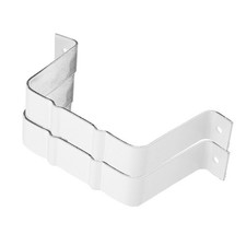 2 Pcs Rain Gutter Mounting Brackets Leader Strap Downspout Extension