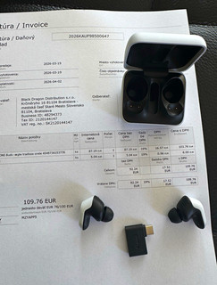 Sony INZONE Buds In Ear Kopfhörer kabellos Bluetooth USB C Dongle Schwarz/Weiß