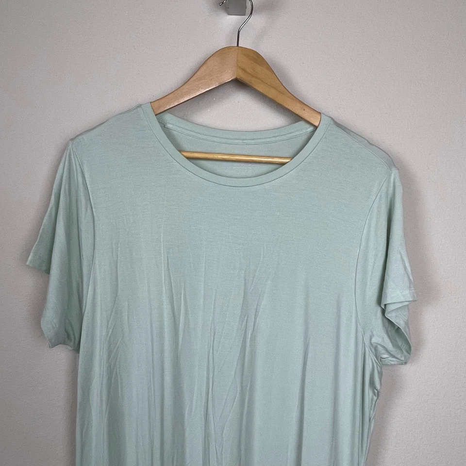 Maxi Vestido Coolibar XXL Verde Moss UPF 50+ Resort Camiseta Vacaciones Foto 2 de 4