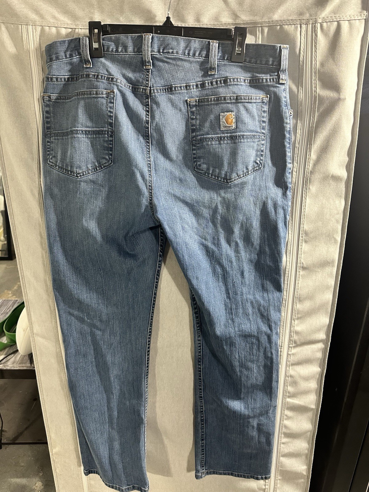 Carhartt Rugged Flex Relaxed Fit Medium Wash Blue Denim Men's Size 38 X 32 Jeans thumbnail 6