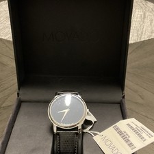 Movado Museum Men s Watch 40mm Quartz 30m Bla...