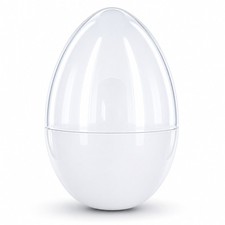 Giant Extra Large White Plastic Easter Egg Two Tones 12 Inches