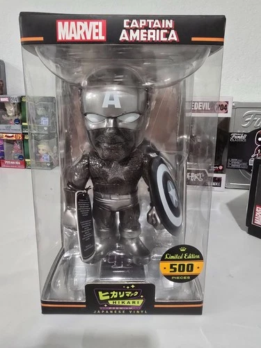 Funko Hikari Captain America Black Figure Limited Edition 500 Piece Marvel