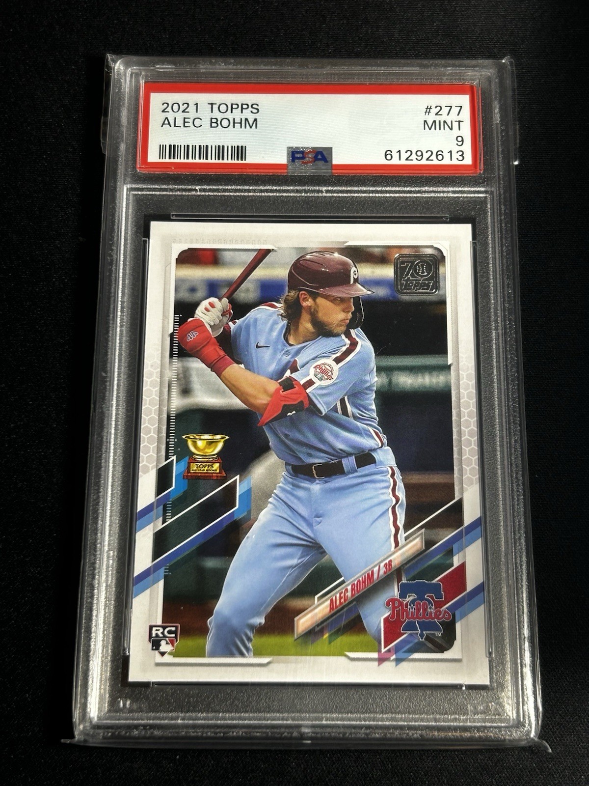 2021 Topps #277 Alec Bohm Philadelphia Phillies RC Rookie PSA 9 MINT