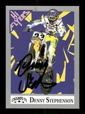 1991 Champs Hi Flyers Motocross 79 Denny Stephenson  signed auto autograph  BXCP