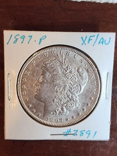 1897-P Morgan Silver Dollar ■ XF/AU ■ #2891
