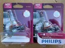 Set Of 2 Philips H11vpb1 Visionplus Headlight Bulbs For H11st H11-55nhbp