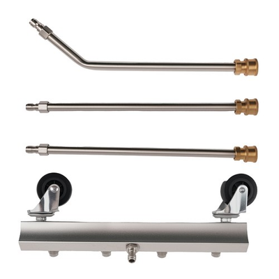 #ad 4000 PSI Pressure Washer Under Car Cleaner Kit w Extension Wands Stainless $30.60