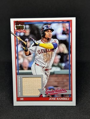 '26 Topps Series 1  Jose Ramirez  '91 Throwback Relic Karte  Siehe Beschreibung  