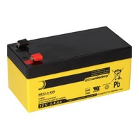 Sun Battery SB12-3.4V0 Agm Akku 12V 3,4Ah Blei-Akku Mit Vds