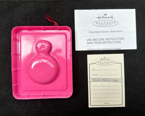 Hallmark Keepsake Ornament Mickey Mouse Pocket Watch Ornament 2004 - Picture 8 of 10
