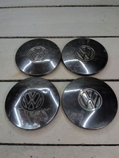 1975-1984 Volkswagen Vintage Chrome 6 Wheel Center Hub Cap Cover Oem Set 1975-1984 Volkswagen Vintage Chrome 6 Wheel Center Hub Cap Cover Oem Set