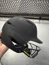 Evoshield Matte Batting Helmet with Softball Facemask Charcoal M/L