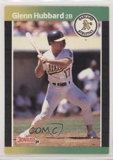 1989 Donruss Glenn Hubbard (*Denotes on Back) #568 0s5