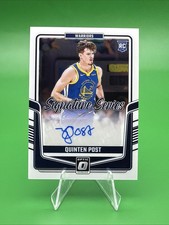 2024-25 Panini Donruss Optic - Signature Series Quinten Post Warriors SS-POT RC