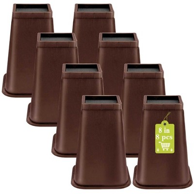 Yookwutar 8 Pack Furniture Risers 8 Inch, Bed Risers Heavy Duty for Table Desk C