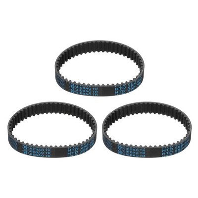3stk HTD-5M Gummizahnriemen 51 Zähne, 255mm Steigungslänge x 15mm Breite x 3,6mm