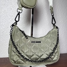 Steve Madden BTamela Green Crossbody Bag w/Removable Coin Wallet  Strap Chain