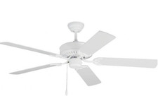Monte Carlo Fan Company Model# 5HVO52RZW Ceiling Fan- 52"-Five Blade-Matte White
