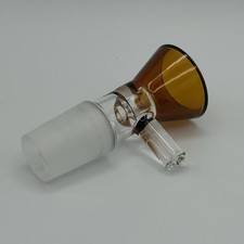 18mm Glass Bowl Piece Bong Slide Thick Glass Bowl for Water Pipe Bongs - Amber