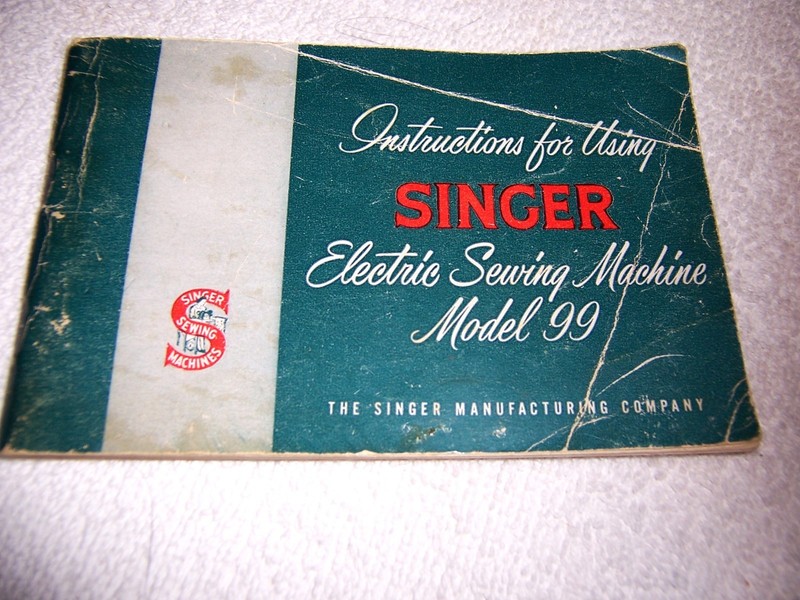 SINGER SEWING MACHINE MODEL 99K - 1953 INSTRUCTIONS BOOKLET NCE CONDITION