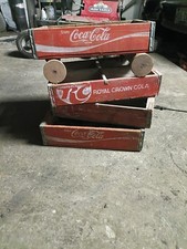 COCA-COLA RED CRATE WAGON Vintage Wooden Antique Decor Coke Collectors