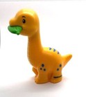 BRONTOSAURUS & Leaf Fisher Price Little People Dinosaur Figure Loose / NEW