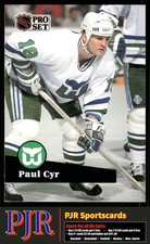 Paul Cyr 1991-92 Pro Set French #88 Hartford Whalers