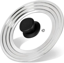 Universal Lid for Pots and Pans Skillets, Stainless Steel Pan S-6-7-8 Inch 