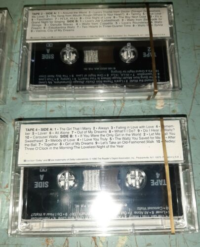 READERS DIGEST Cassette Tapes Lot 4 The Best Loved Waltzes MINT Factory Sealed - Picture 3 of 4