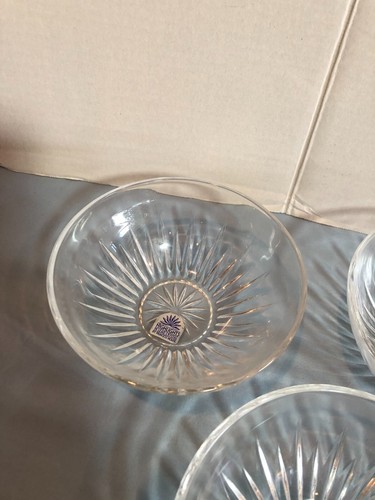 NEW LOT of 4 Princess House Highlights #862 5" Lead Crystal Salad Bowls #GF - Picture 4 of 7