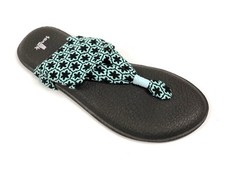 Sanuk Womens Yoga Sling 2 Prints EGGSHELL TILE SWS10535 Casual Flip Flop Sandals